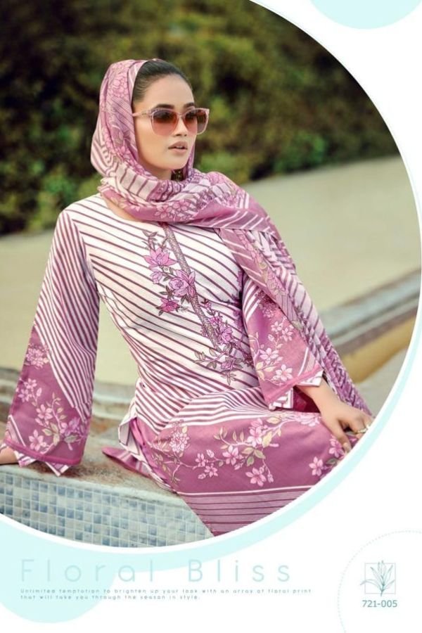 Zulfat Designer Studio Sana Safina 5 Cotton Suit 721-005