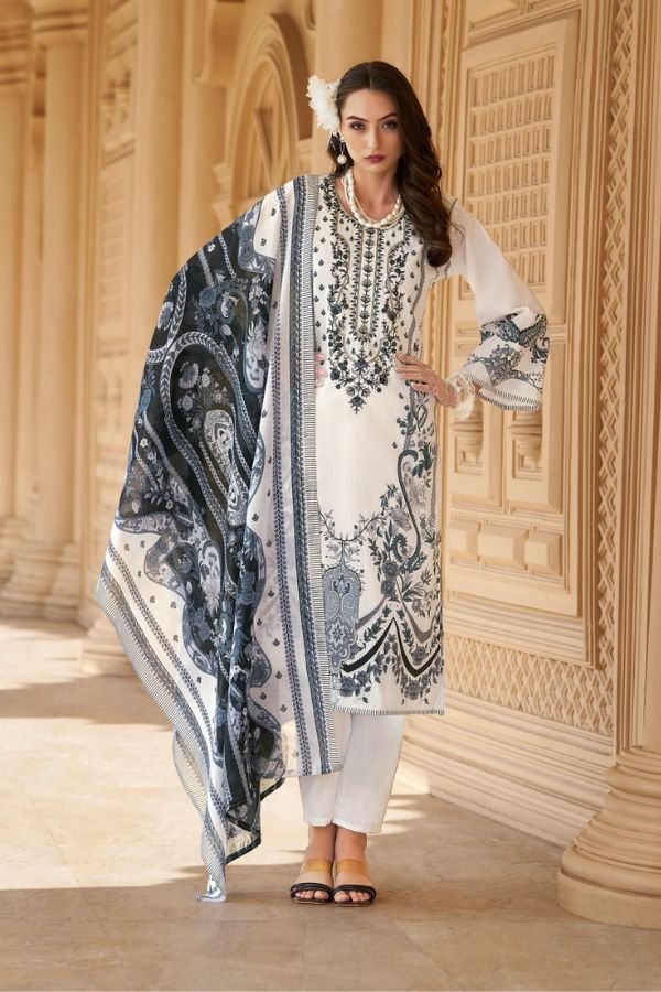 Belliza Designer Studio Naira 129 Pure Cotton Suit 941-001