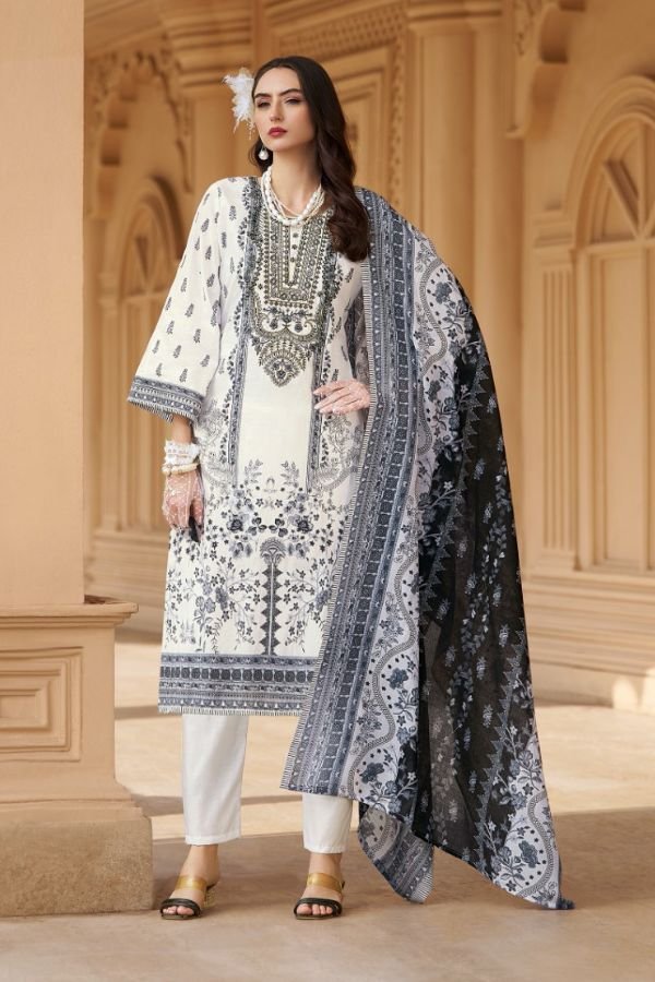 Belliza Designer Studio Naira 129 Pure Cotton Suit 941-006