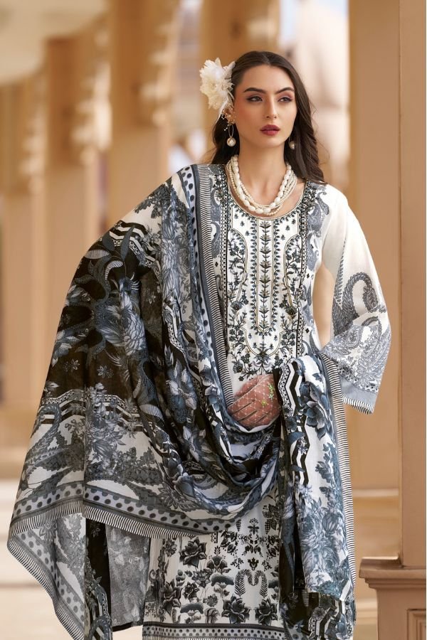 Belliza Designer Studio Naira 129 Pure Cotton Suit 941-003