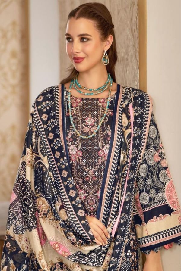 Belliza Designer Studio Naira 139 Pure Cotton Suit 972-002