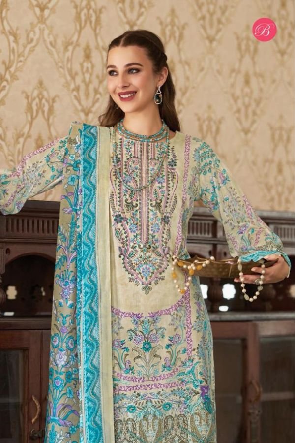 Belliza Designer Studio Naira 139 Pure Cotton Suit 972-007