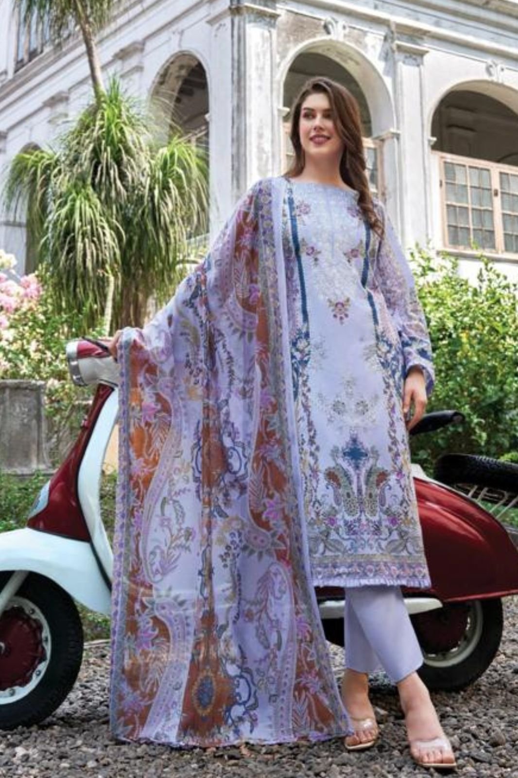 Belliza Designer Studio Naira 141 Pure Cotton Suit 977-003