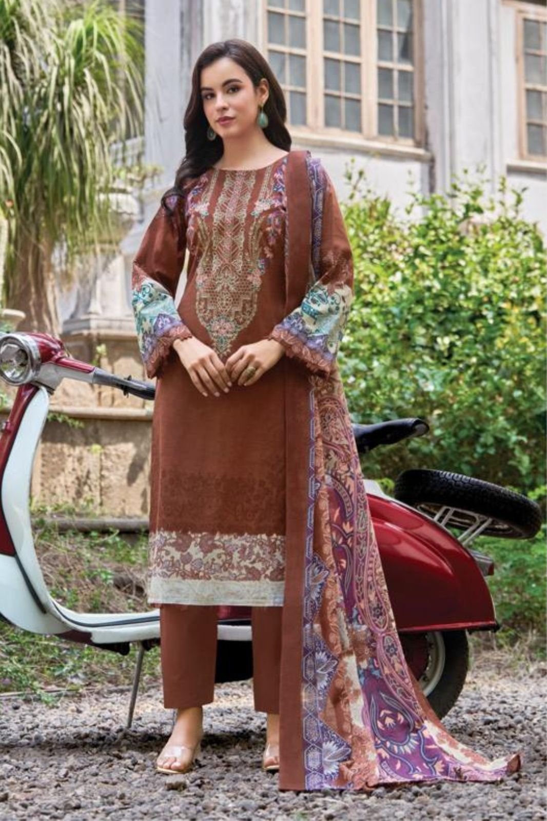 Belliza Designer Studio Naira 141 Pure Cotton Suit 977-005
