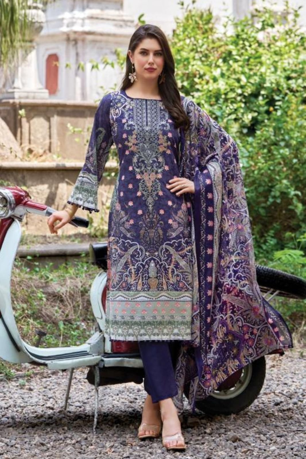 Belliza Designer Studio Naira 141 Pure Cotton Suit 977-006