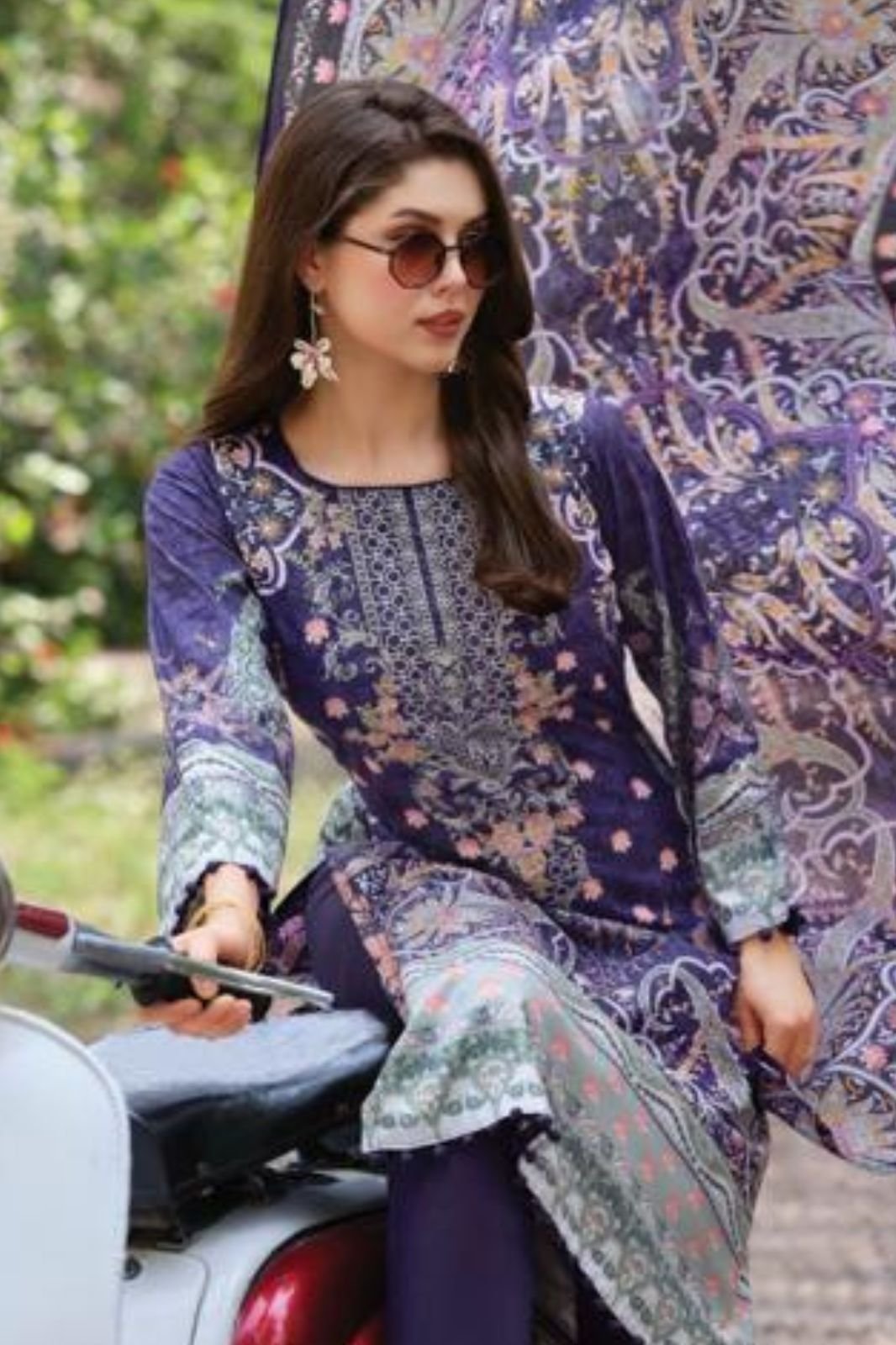 Belliza Designer Studio Naira 141 Pure Cotton Suit 977-006