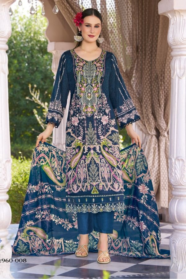 Belliza Designer Studio Safiya 2 Pure Cotton Suit 960-008
