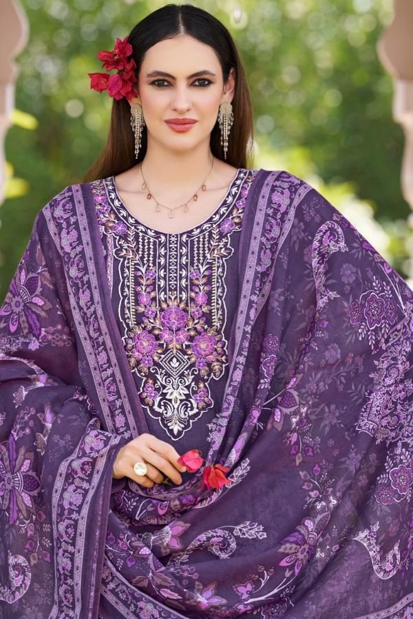 Belliza Designer Studio Safiya 2 Pure Cotton Suit 960-005