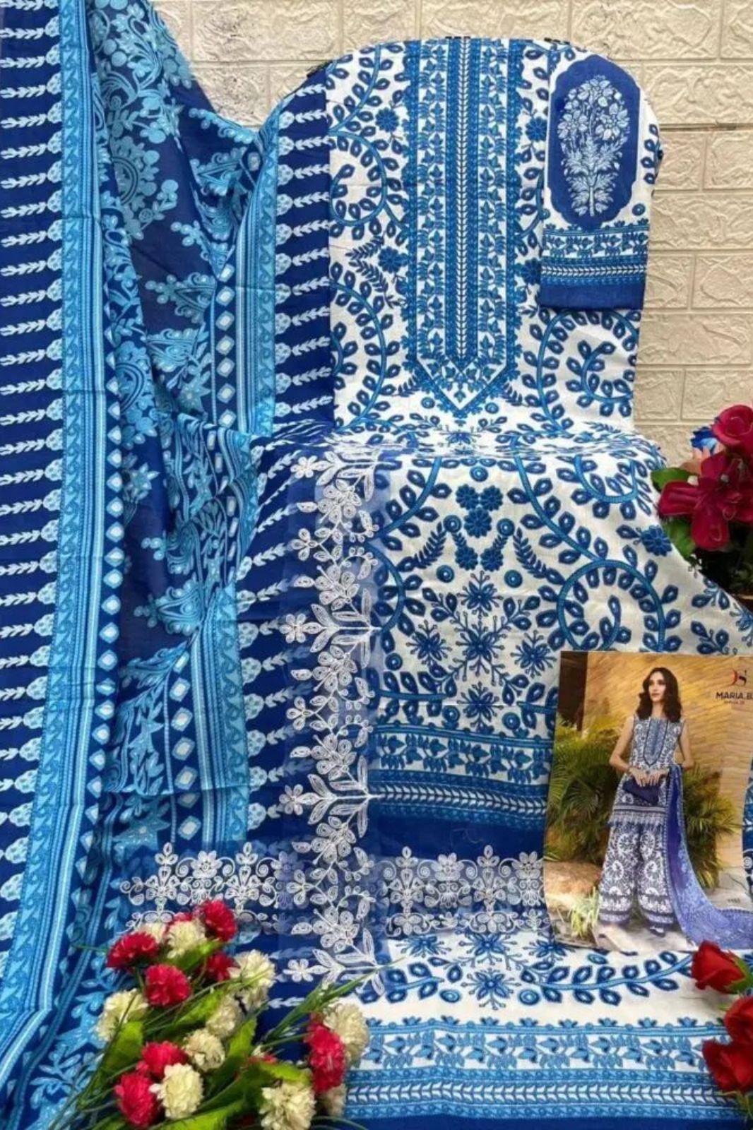 Deepsy Suits Maria B M Print 25 Cotton Salwar Suit 1163