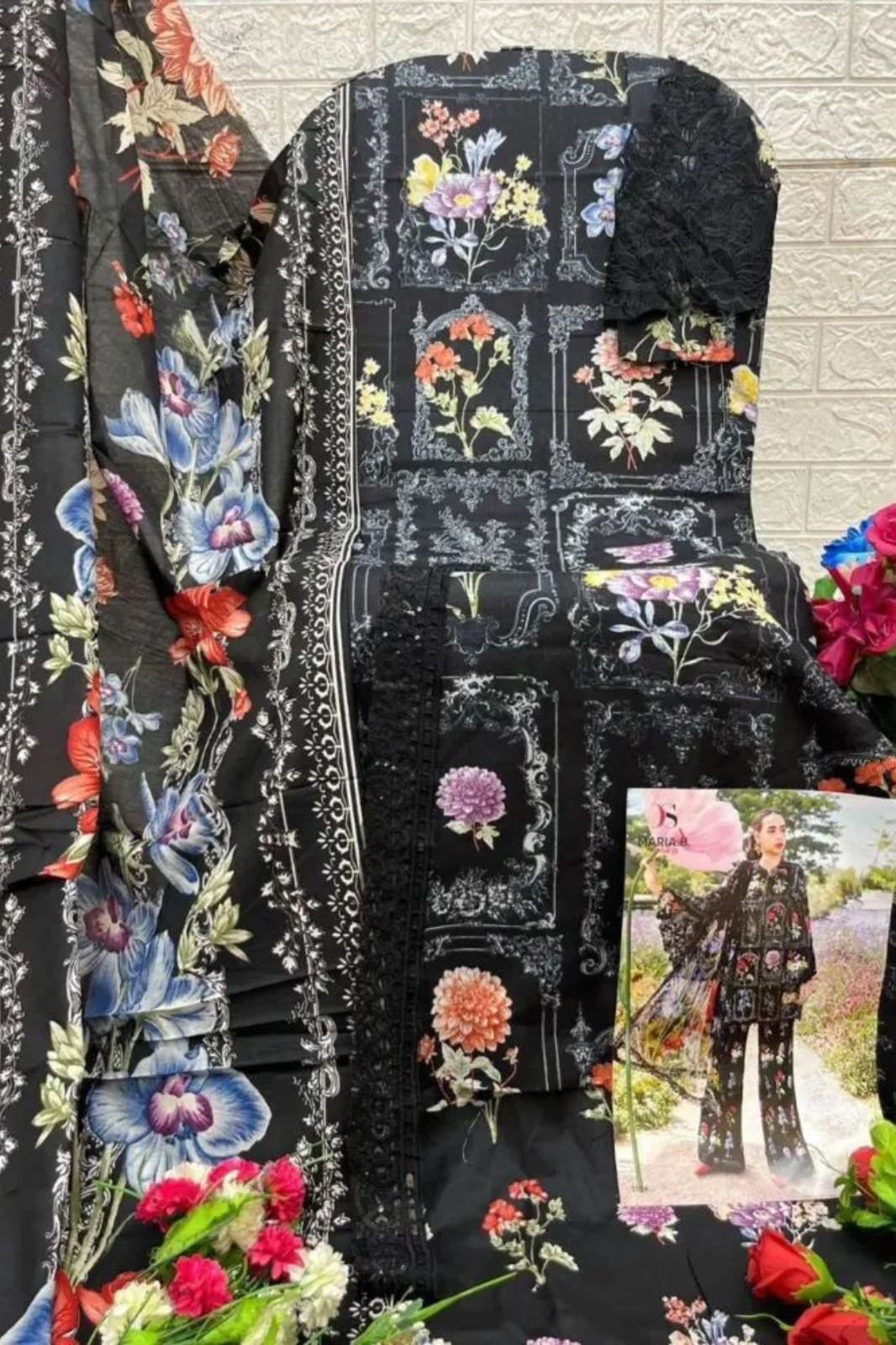 Deepsy Suits Maria B M Print 25 Cotton Salwar Suit 1164