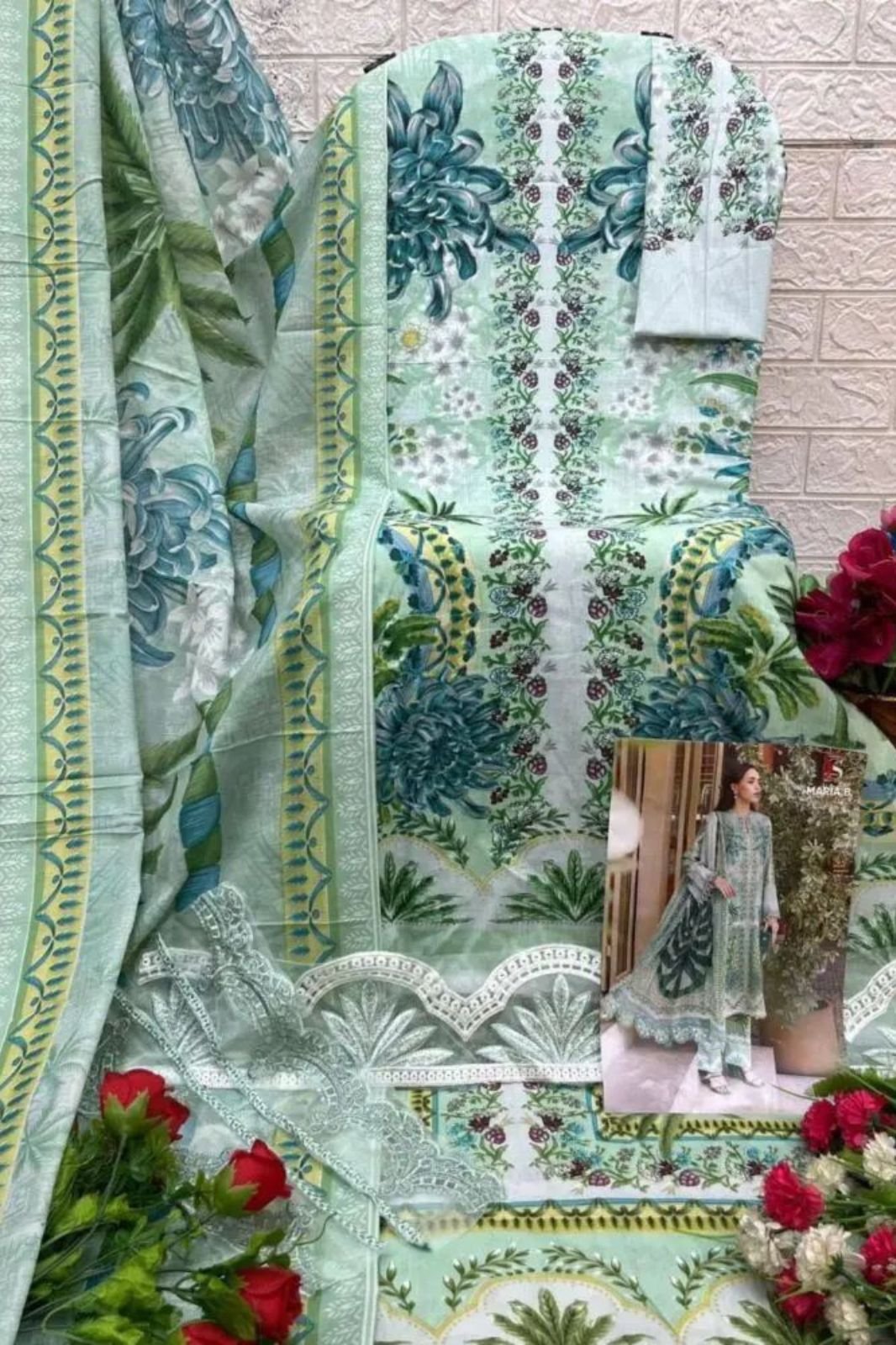 Deepsy Suits Maria B M Print 25 Cotton Salwar Suit 1165