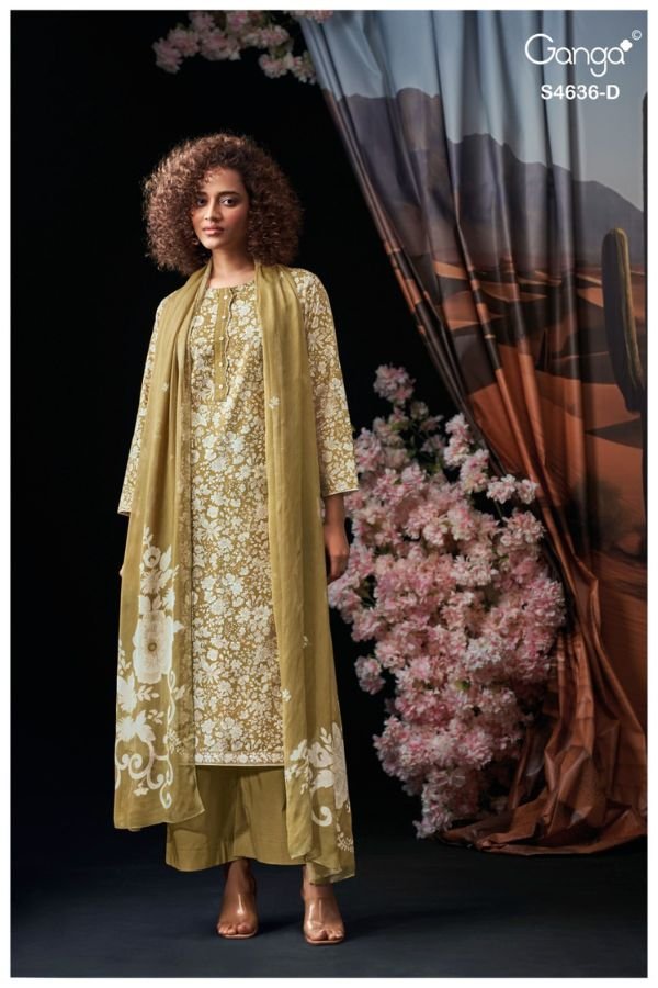 Ganga Fashion Anera S4636 Premium Cotton Suit S4636-D