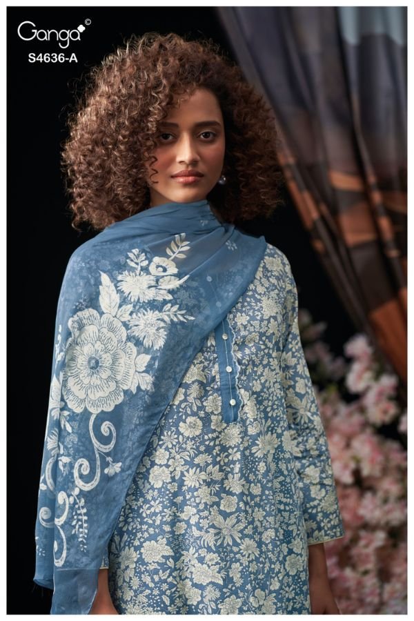 Ganga Fashion Anera S4636 Premium Cotton Suit S4636-A