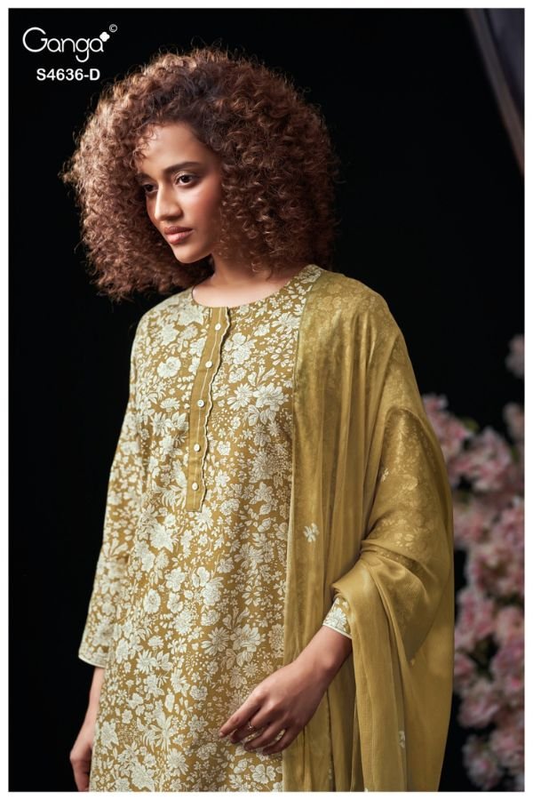 Ganga Fashion Anera S4636 Premium Cotton Suit S4636-D