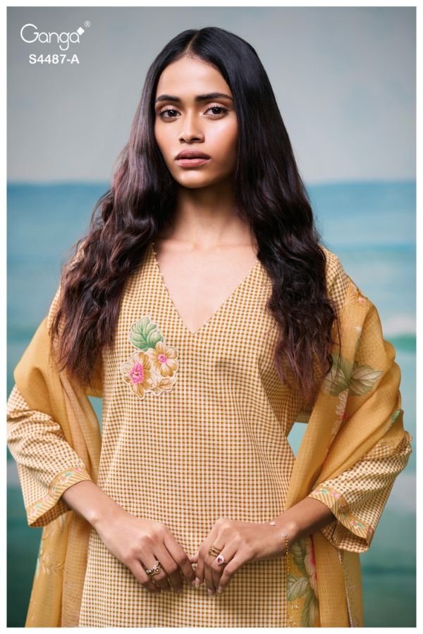 Ganga Fashion Belvya S4487 Premium Cotton Suit S4487-A