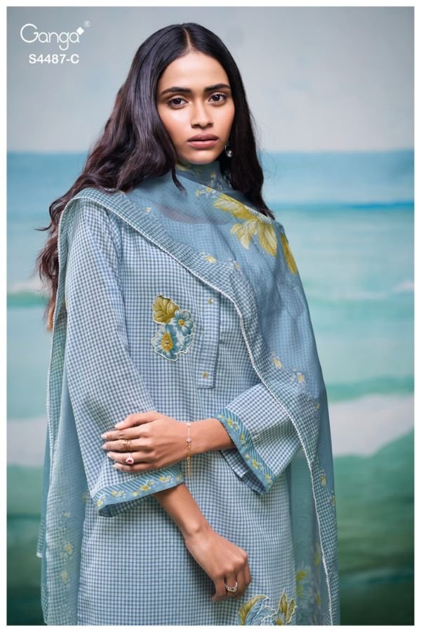 Ganga Fashion Belvya S4487 Premium Cotton Suit S4487-C