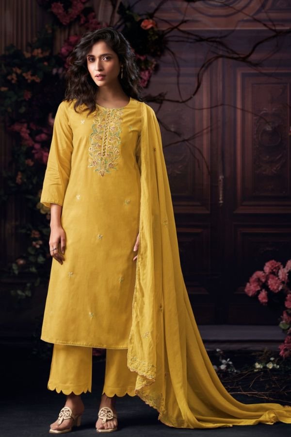 Ganga Fashion Coresa S4644 Premium Pure Mul Suit S4644-B