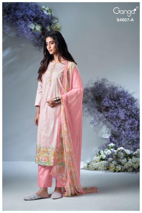 Ganga Fashion Daziel S4607 Cotton Ladies Suit S4607-A