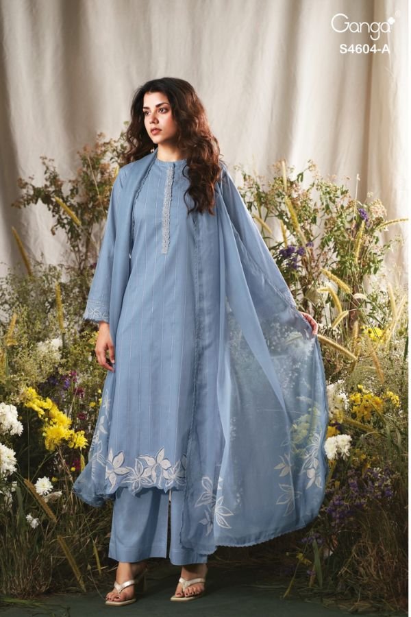 Ganga Fashion Divena S4604 Premium Cotton Suit S4604-A