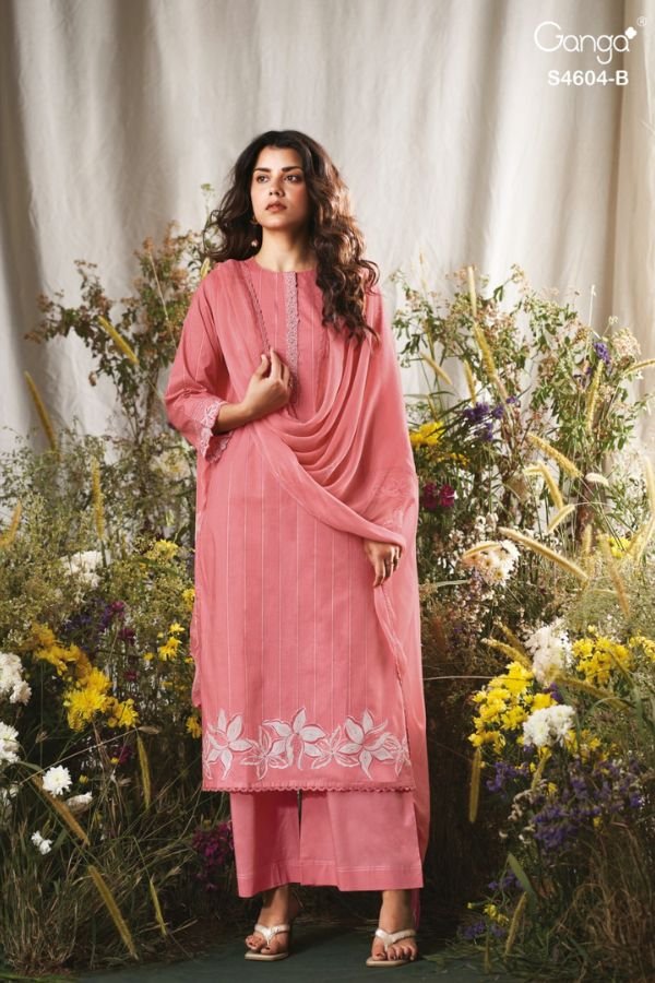 Ganga Fashion Divena S4604 Premium Cotton Suit S4604-B
