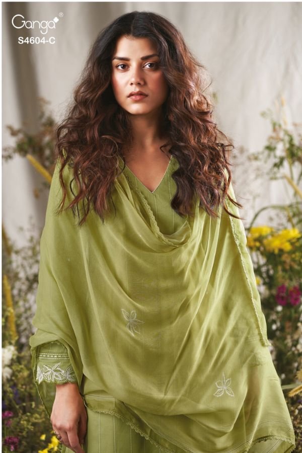 Ganga Fashion Divena S4604 Premium Cotton Suit S4604-C