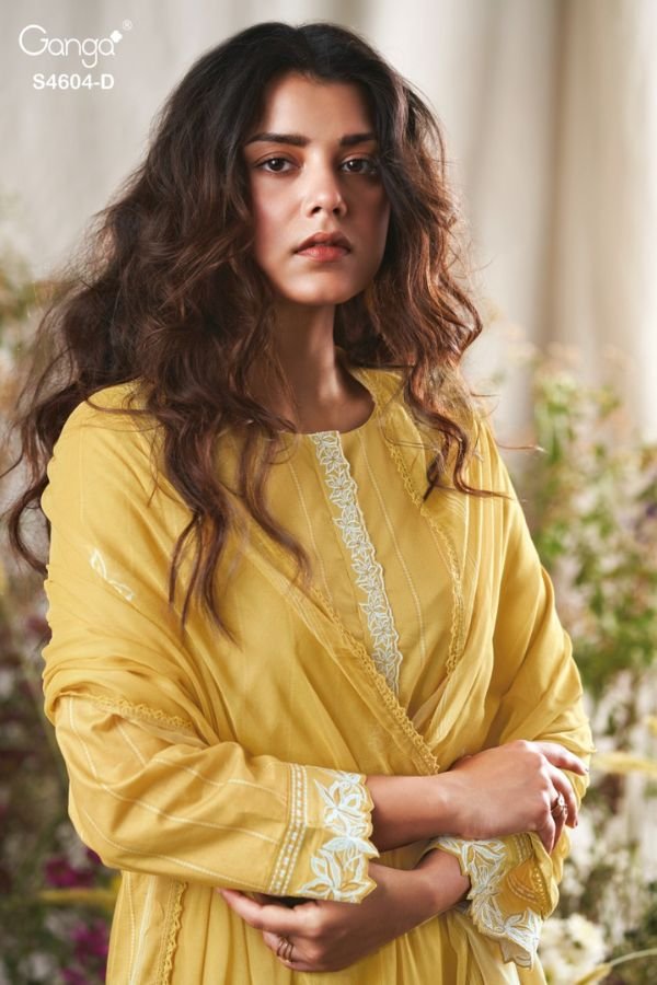 Ganga Fashion Divena S4604 Premium Cotton Suit S4604-D