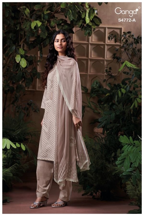 Ganga Fashion Eirelia S4772 Premium Cotton Suits S4772-A