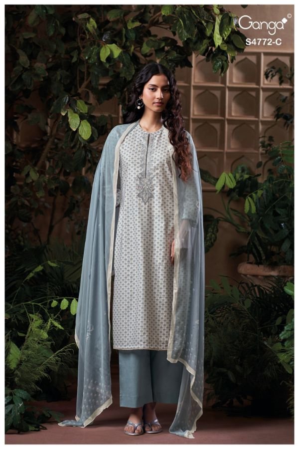 Ganga Fashion Eirelia S4772 Premium Cotton Suits S4772-C