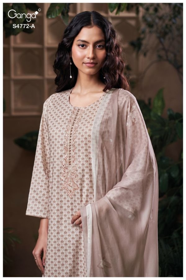 Ganga Fashion Eirelia S4772 Premium Cotton Suits S4772-A