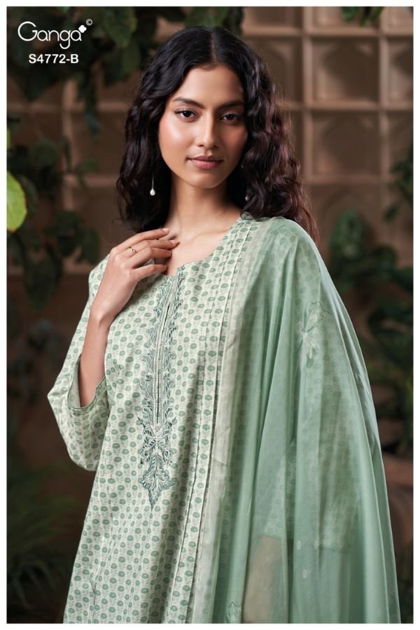 Ganga Fashion Eirelia S4772 Premium Cotton Suits S4772-B