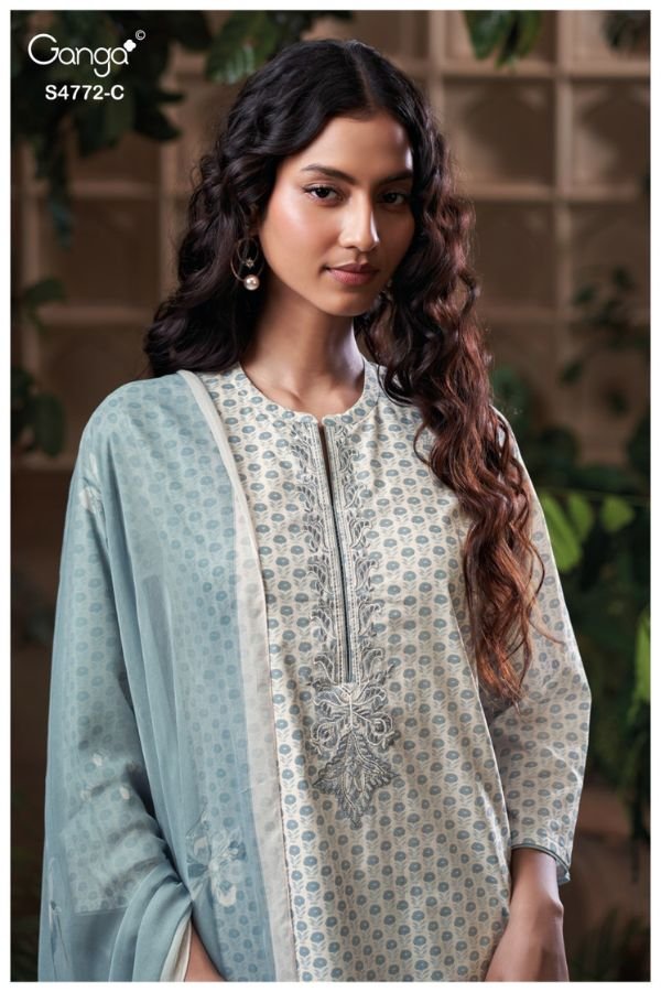 Ganga Fashion Eirelia S4772 Premium Cotton Suits S4772-C
