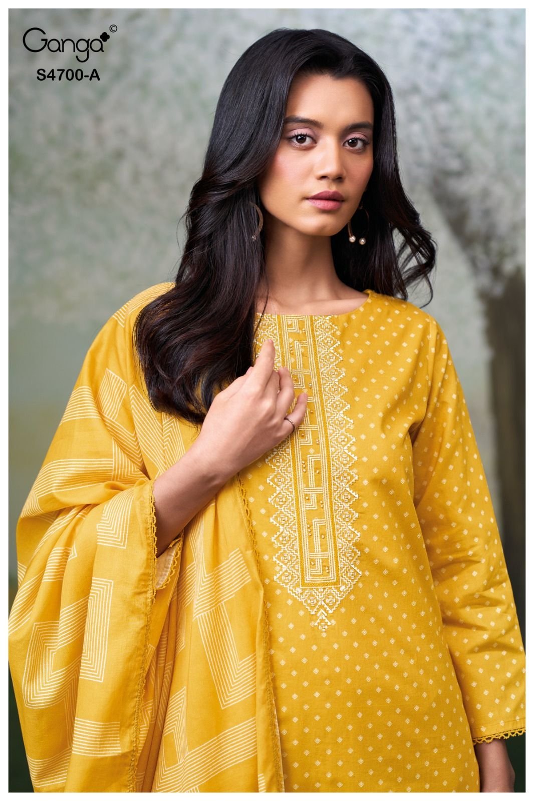 Ganga Fashion Ekanshi S4700 Premium Cotton Suit S4700-A