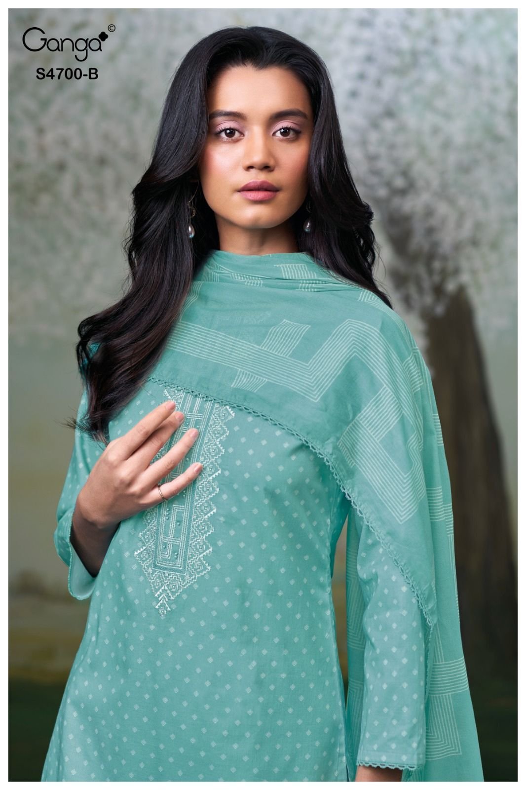 Ganga Fashion Ekanshi S4700 Premium Cotton Suit S4700-B