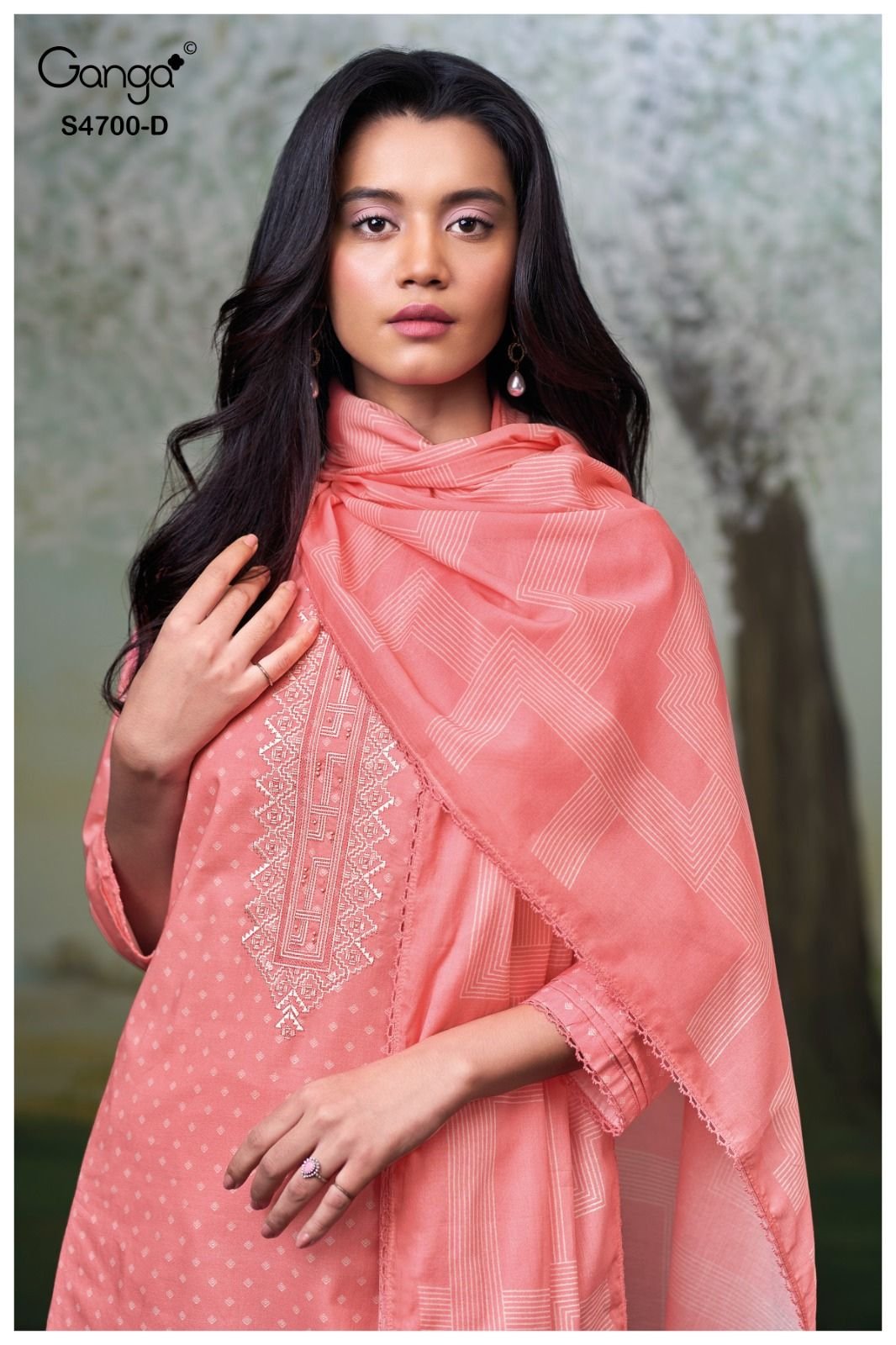 Ganga Fashion Ekanshi S4700 Premium Cotton Suit S4700-D