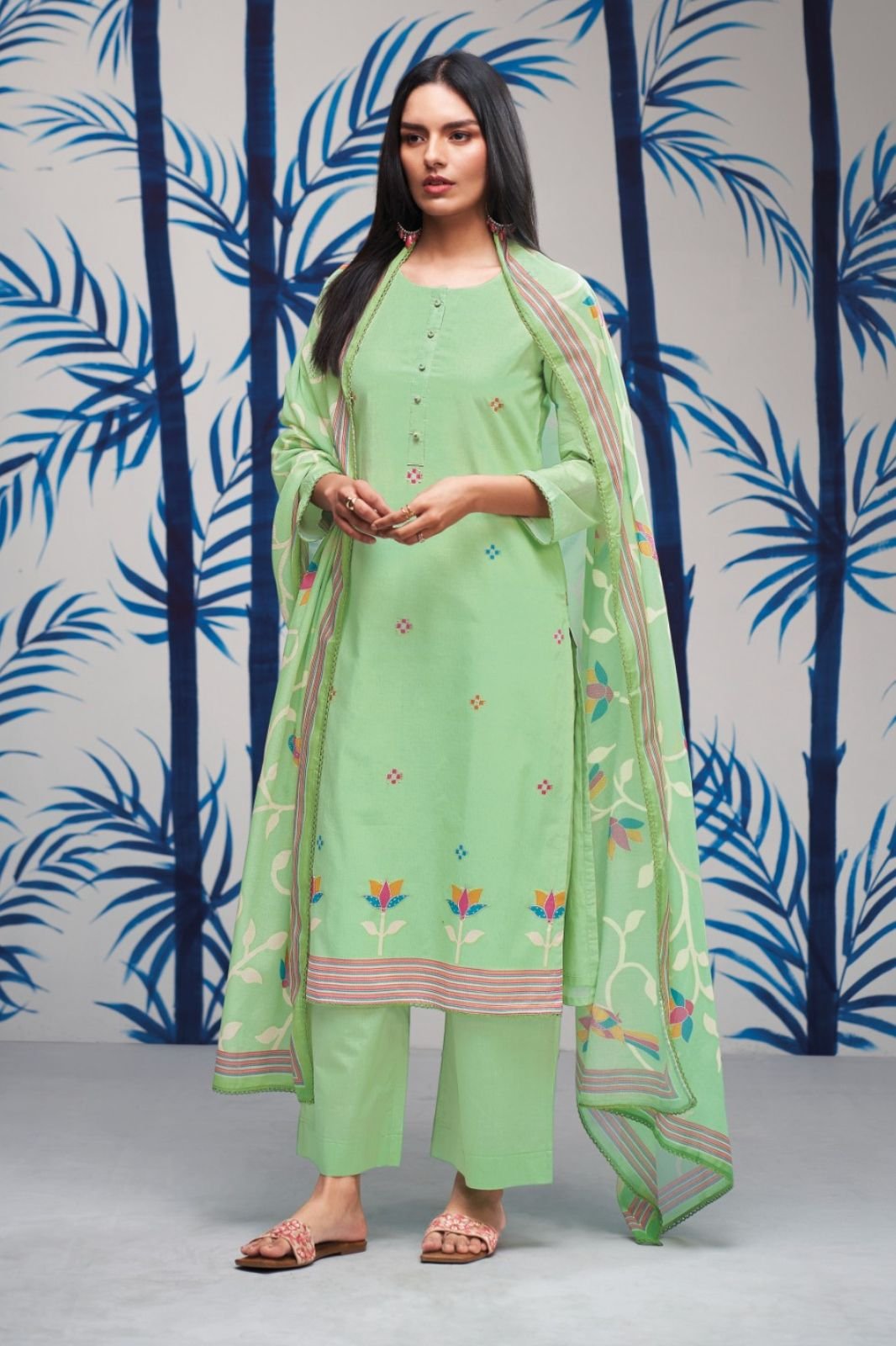 Ganga Fashion Elmira S4597 Premium Cotton Suit S4597-A