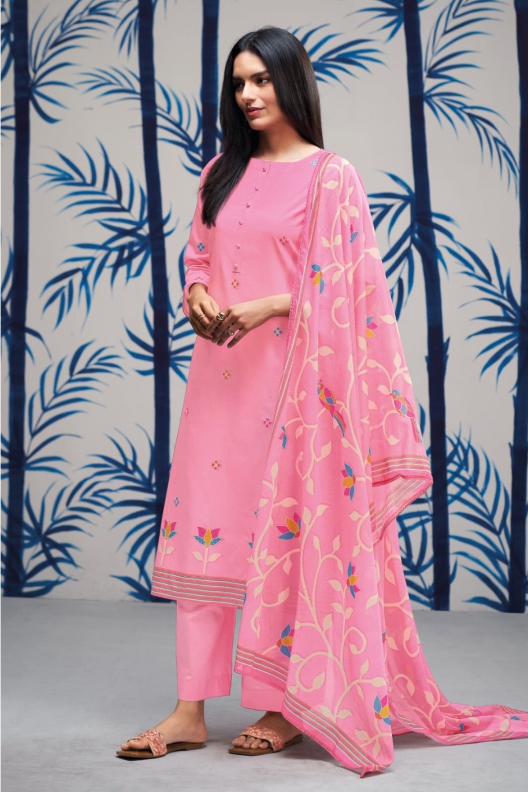 Ganga Fashion Elmira S4597 Premium Cotton Suit S4597-B