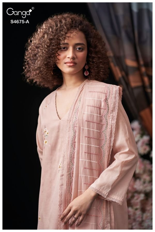 Ganga Fashion Fashmi S4675 Premium Pure Mul Suit S4675-A