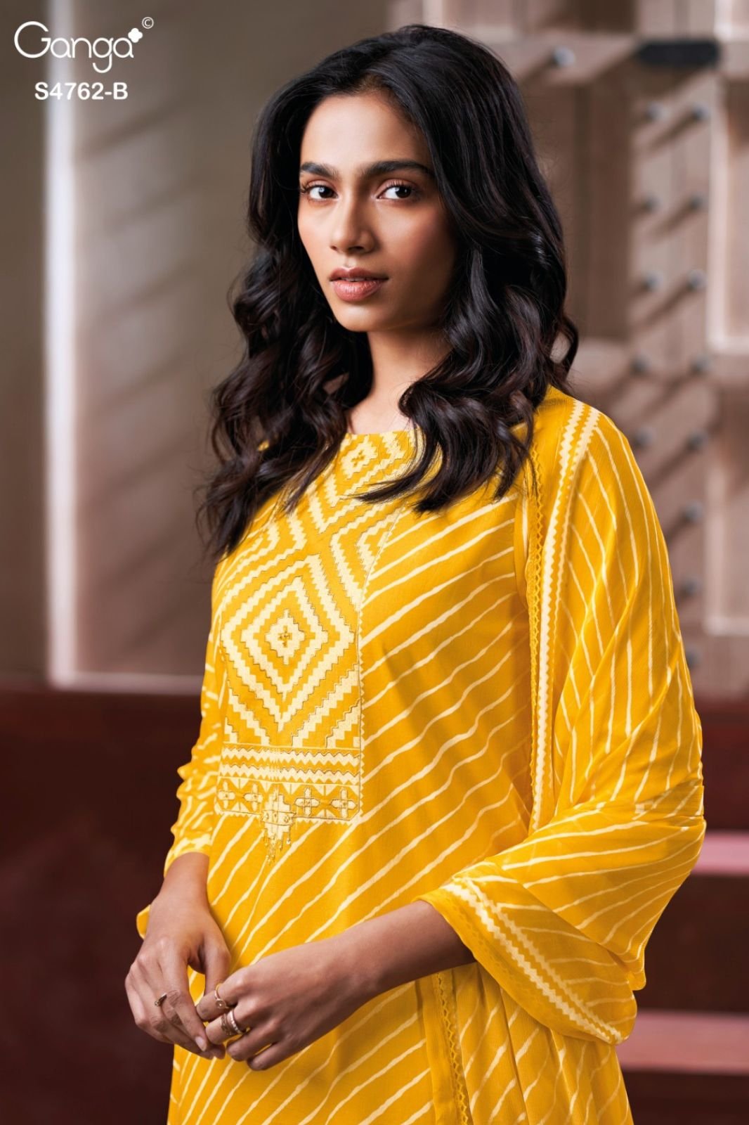 Ganga Fashion Fynza S4762 Premium Cotton Suit S4762-B