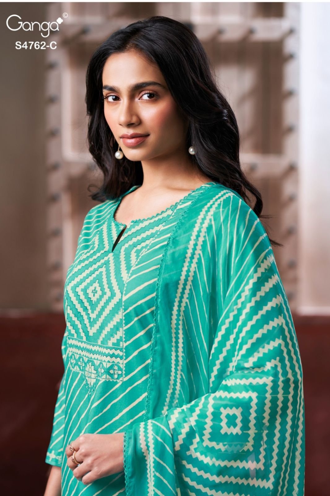 Ganga Fashion Fynza S4762 Premium Cotton Suit S4762-C