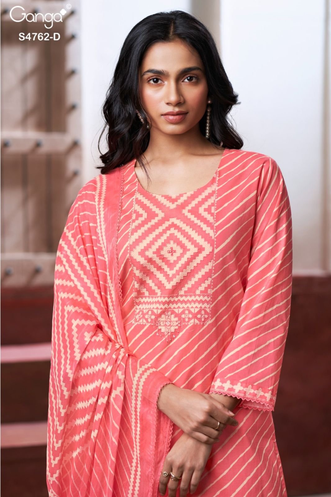 Ganga Fashion Fynza S4762 Premium Cotton Suit S4762-D