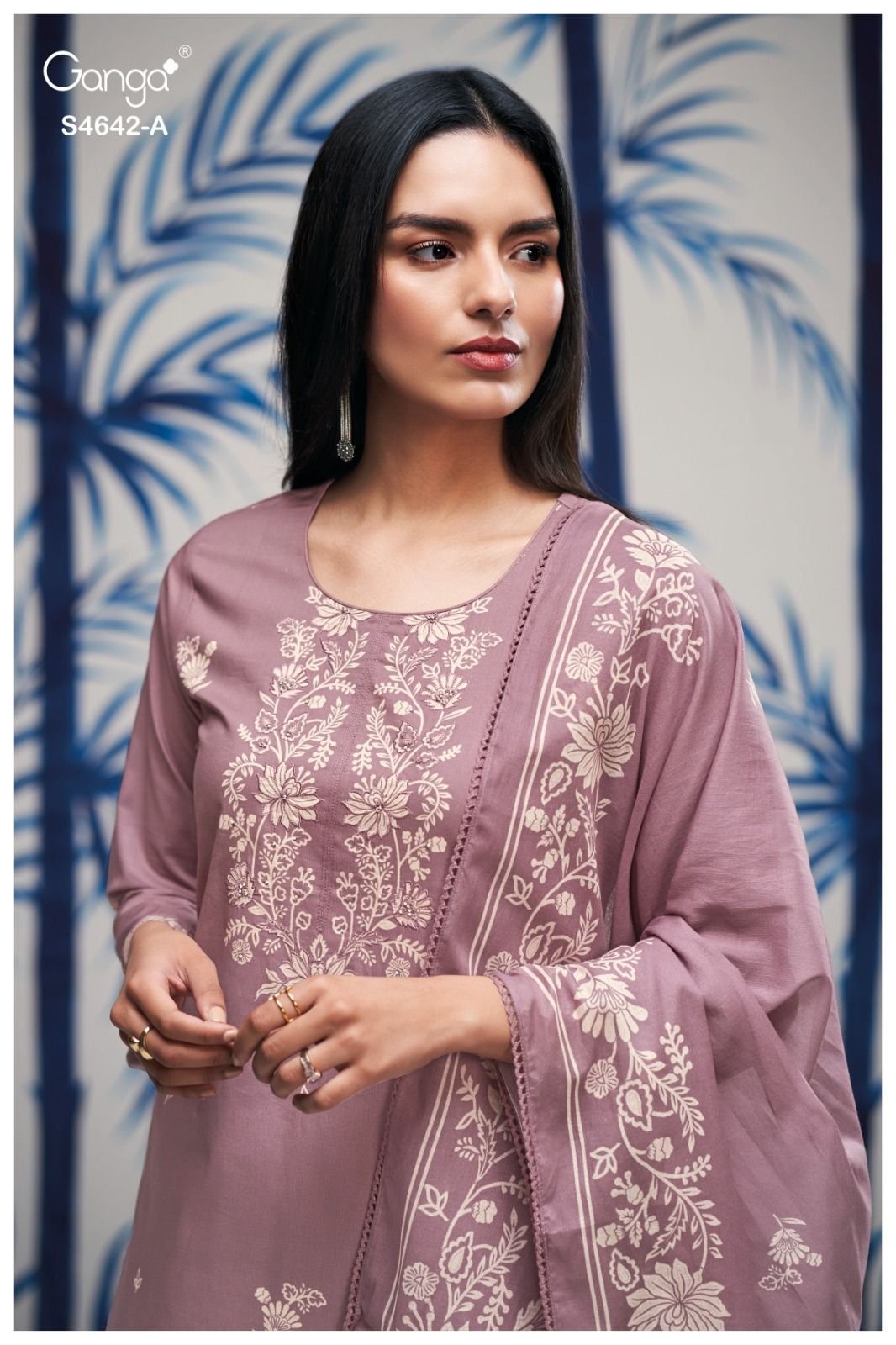 Ganga Fashion Hirael S4642 Premium Cotton Suit S4642-A