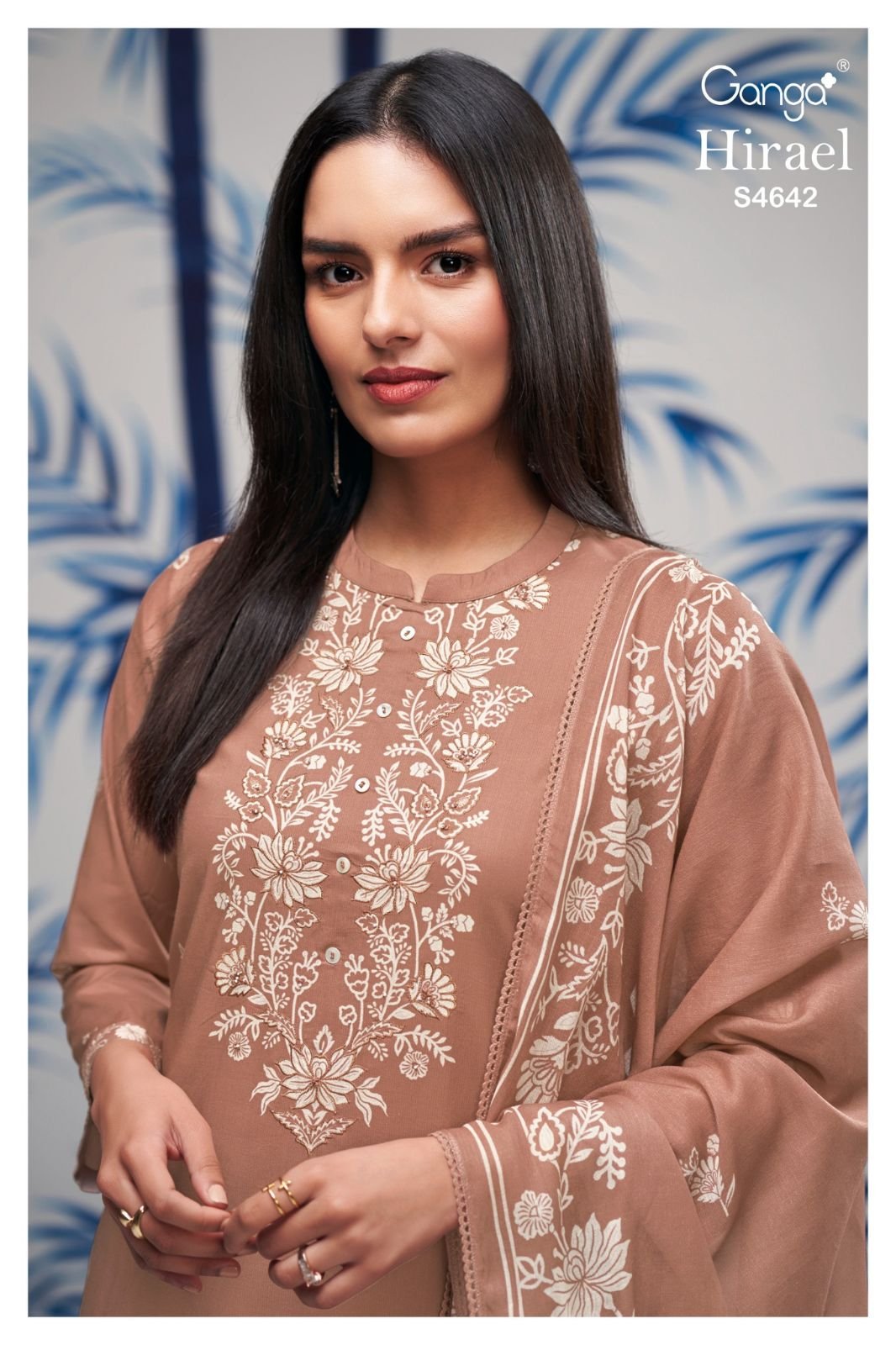 Ganga Fashion Hirael S4642 Premium Cotton Suit S4642-C