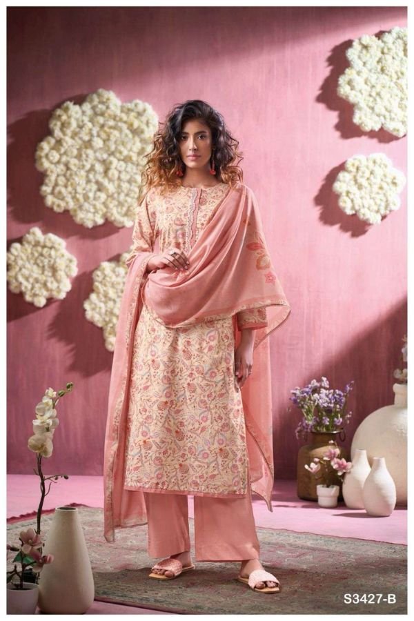 Ganga Fashion Ifrah S3427 Premium Cotton Suit S3427-B
