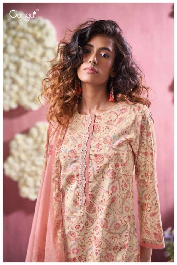 Ganga Fashion Ifrah S3427 Premium Cotton Suit S3427-B