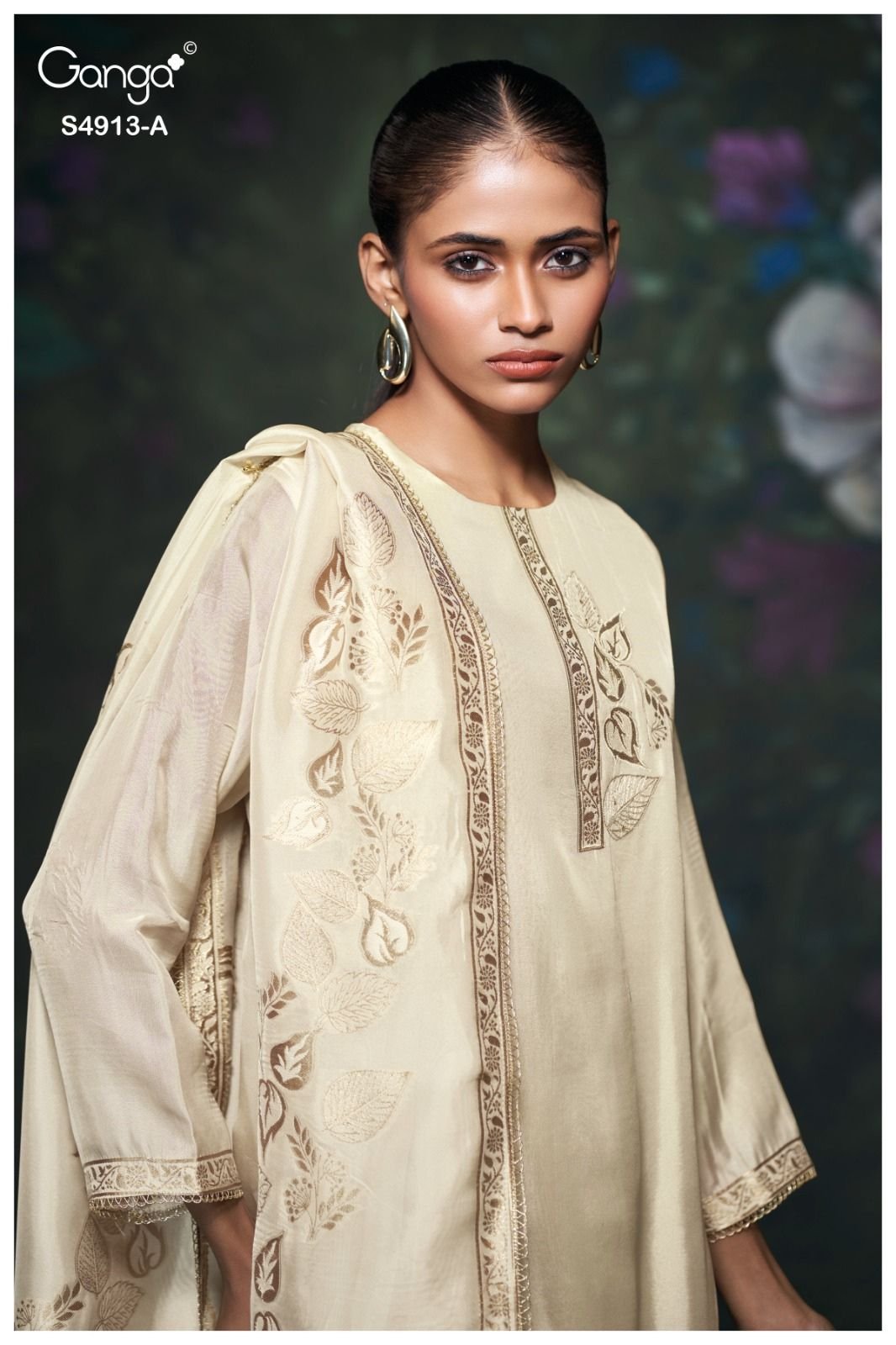 Ganga Fashion Ismera S4913 Silk Ladies Suit S4913-A