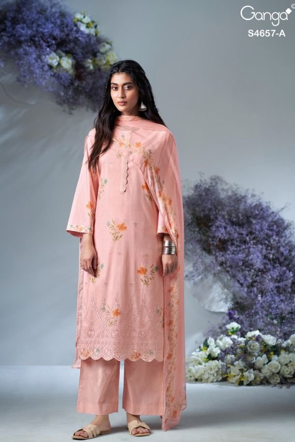 Ganga Fashion Ivanna S4657 Cotton Ladies Suit S4657-A