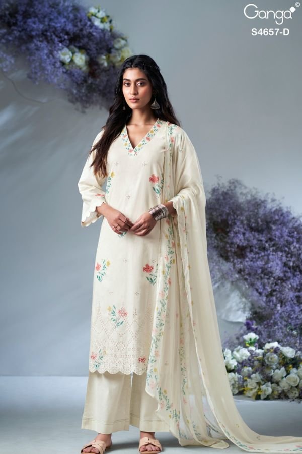 Ganga Fashion Ivanna S4657 Cotton Ladies Suit S4657-D