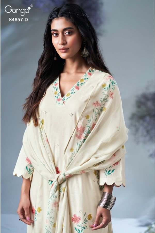 Ganga Fashion Ivanna S4657 Cotton Ladies Suit S4657-D