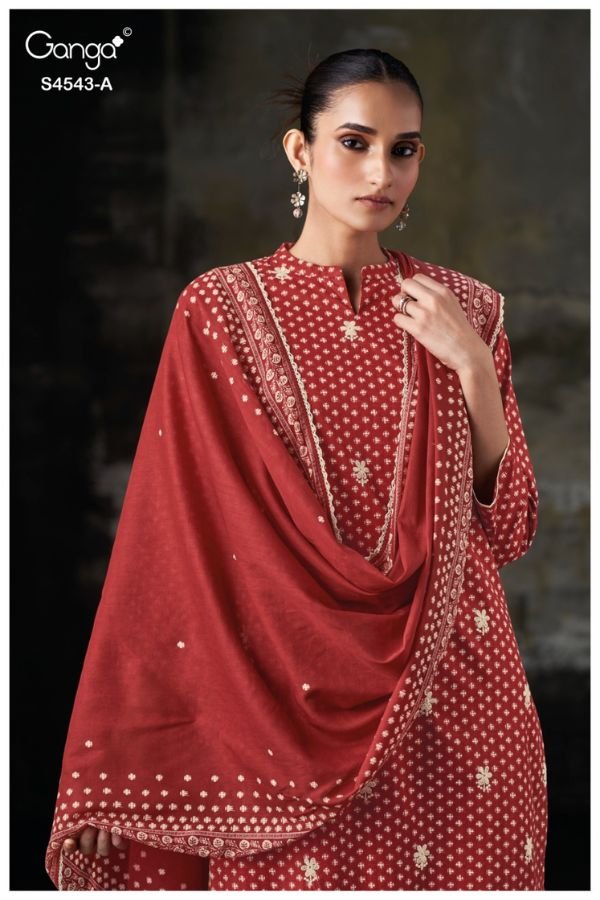 Ganga Fashion Izelia S4543 Premium Cotton Suit S4543-A