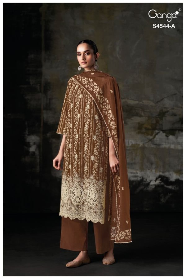 Ganga Fashion Jeniya S4544 Premium Cotton Suit S4544-A